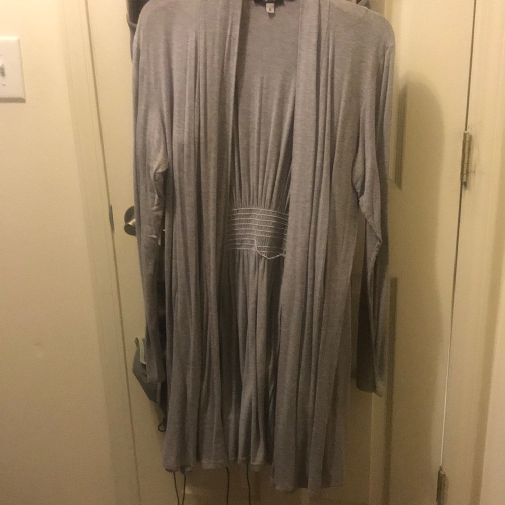 Tunic style cardigan lightweight